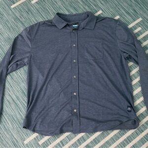 PGA Tour Men's Navy Casual Button-Down Shirt